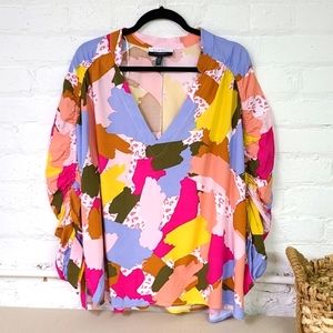 Eloquii Colorful Blouse Size 22W NWT